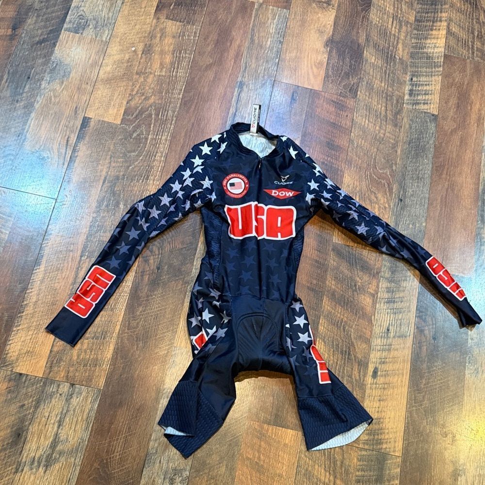 Blue and Red Cycling Jersey XS (6027)